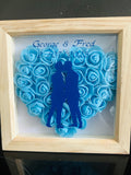 LGBTQ Gay Personalised wedding shadow box gift