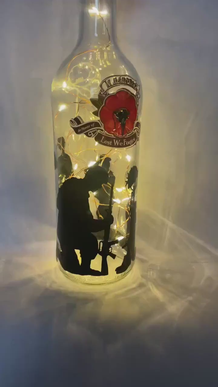 Remembrance Day Bottle Light
